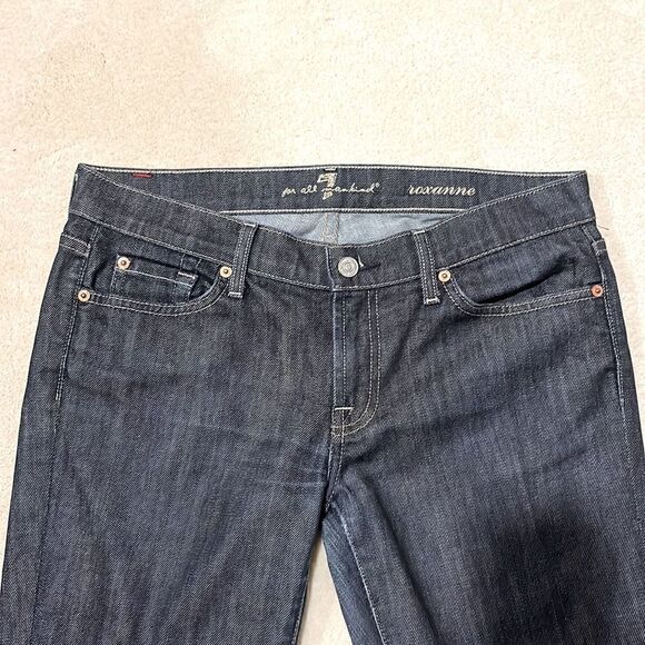 7 for all mankind Roxanne jeans size 30. Waist 34”, rise 9”, inseam 27” - Picture 2 of 11